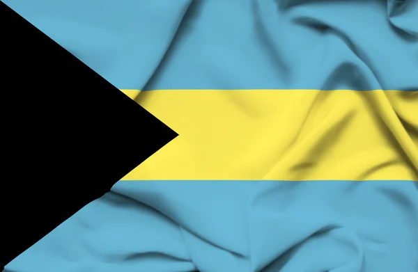 Bahamas schwenken Flagge — Stockfoto
