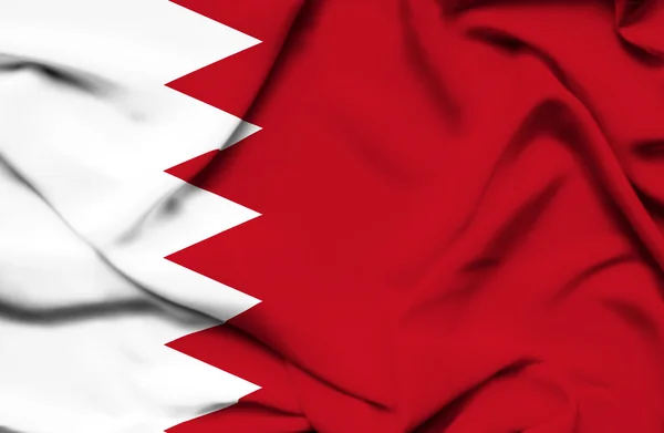 Bahrain viftande flagga — Stockfoto