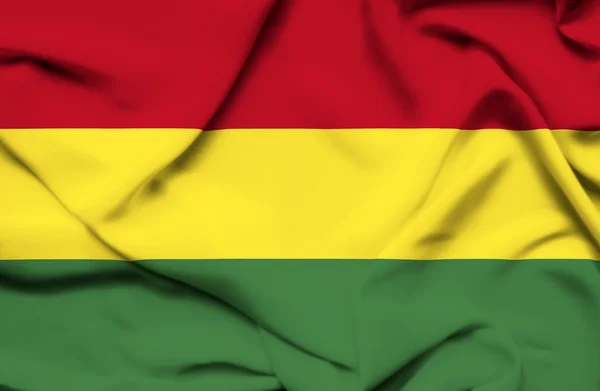 Bolívia acenando bandeira — Fotografia de Stock