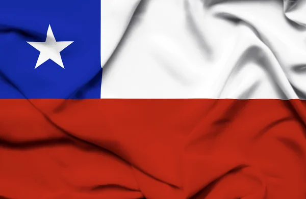 Chile waving flag — Stock Photo, Image