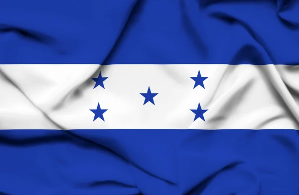 Ονδούρα σημαία κυματίζει — Φωτογραφία Αρχείου
