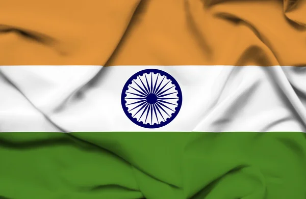 India waving flag — Stock Photo, Image