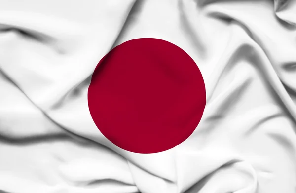 Japan waving flag — Stock Photo, Image