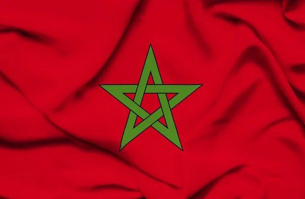 Morocco waving flag — Stock Photo, Image