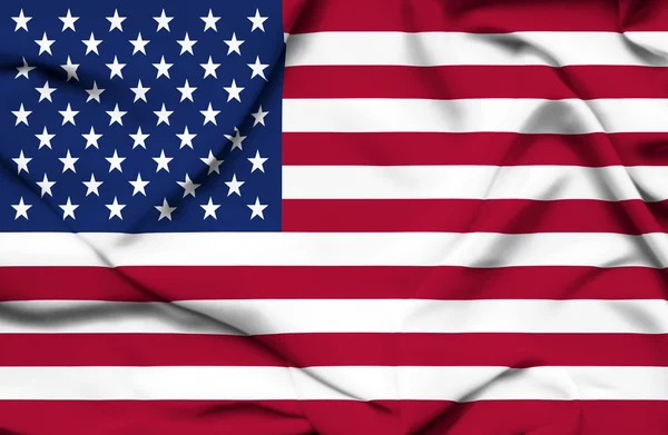米国は旗を振って — ストック写真