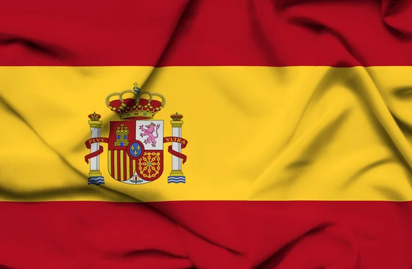 Spain waving flag — Stock Photo, Image