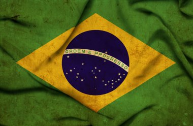 Brezilya dalgalanan bayrak