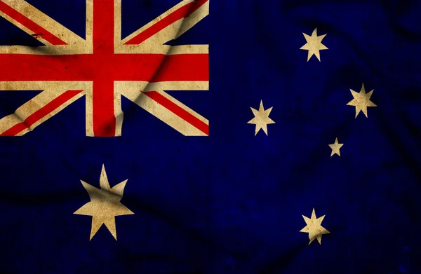 Australie agitant le drapeau — Photo