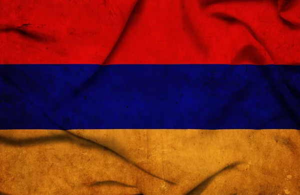 Armenien schwenkt Flagge — Stockfoto