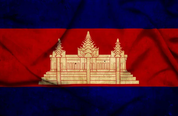 Cambodia waving flag — Stock Photo, Image