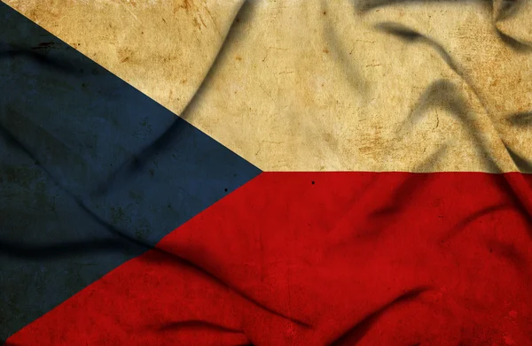 Czech Republic waving flag — Stock Photo, Image