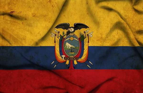 Ecuador waving flag — Stock Photo, Image