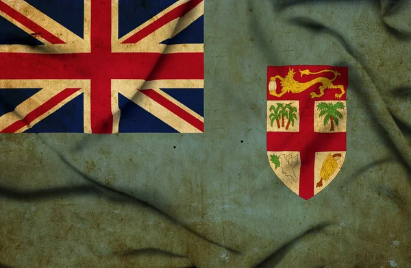 Fidschi schwenkt Flagge — Stockfoto