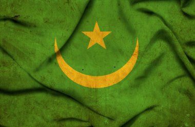 Mauritania waving flag