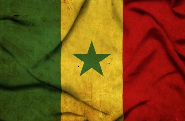 Senegal dalgalanan bayrak