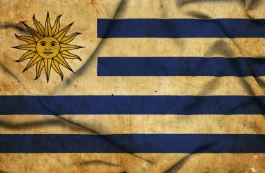 Uruguay dalgalanan bayrak