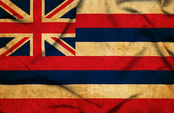 Hawaii waving flag — Stock Photo, Image