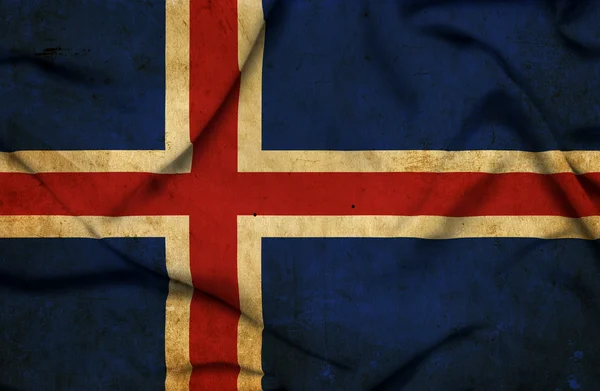 Islandia ondeando bandera —  Fotos de Stock