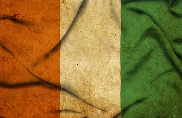 Ivory Coast waving flag — Stock Photo, Image