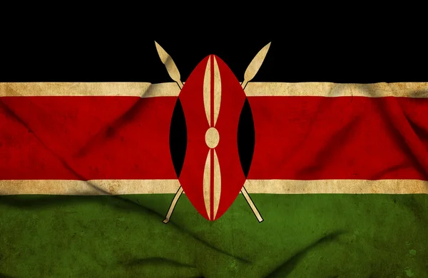 Kenya viftande flagga — Stockfoto