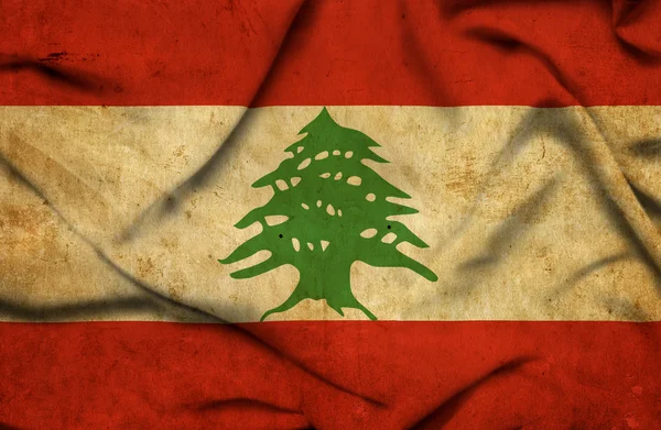 Lebanon waving flag — Stock Photo, Image