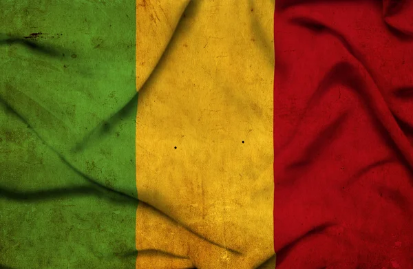 Mali schwenkt Flagge — Stockfoto