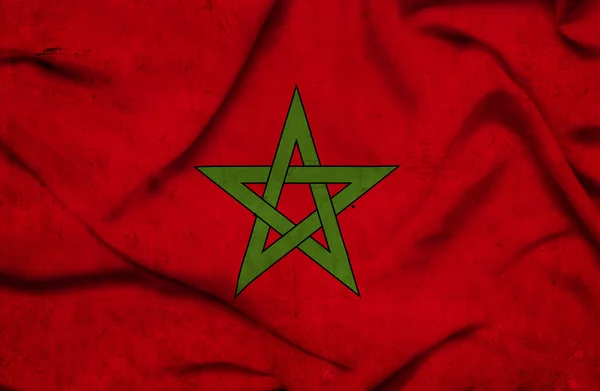 Marrocos acenando bandeira — Fotografia de Stock