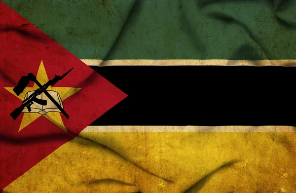 Moçambique viftande flagga — Stockfoto