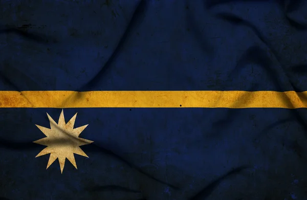 Drapeau agitant Nauru — Photo