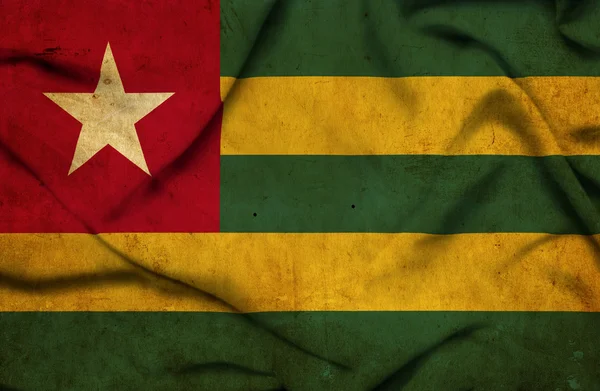 Wapperende vlag van Togo — Stockfoto