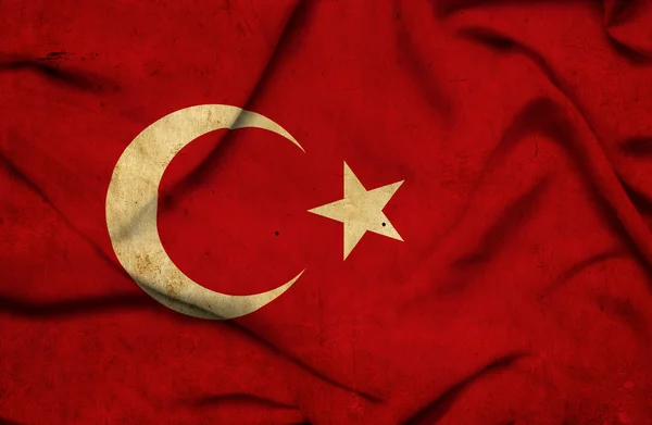 Turkiet viftande flagga — Stockfoto