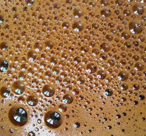 コーヒーの泡のマクロ — ストック写真