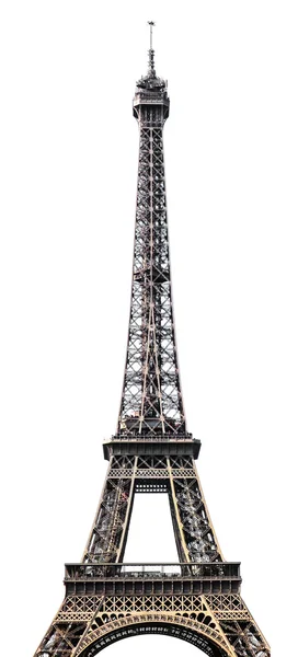 Torre eiffel isolada sobre fundo branco — Fotografia de Stock