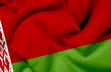 Beyaz Rusya dalgalanan bayrak