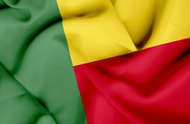 Benin dalgalanan bayrak