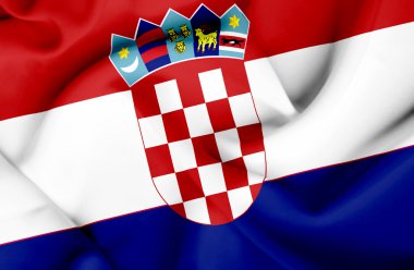 Hırvatistan dalgalanan bayrak