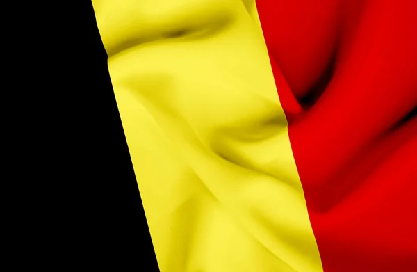 Belgio bandiera sventolante — Foto Stock