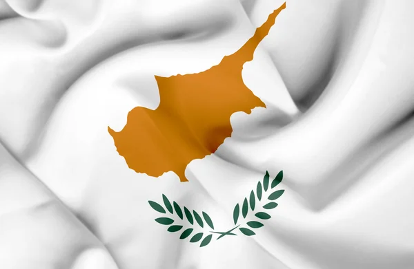 Cyprus wuivende vlag — Stockfoto