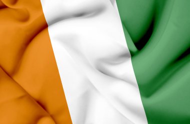 Fildişi Sahili dalgalanan bayrak