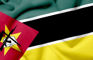 Mozambik dalgalanan bayrak