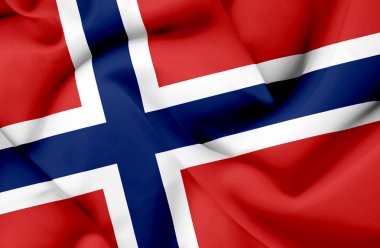 Norveç dalgalanan bayrak