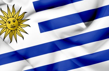 Uruguay dalgalanan bayrak