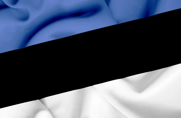 Estonia bandiera sventolante — Foto Stock