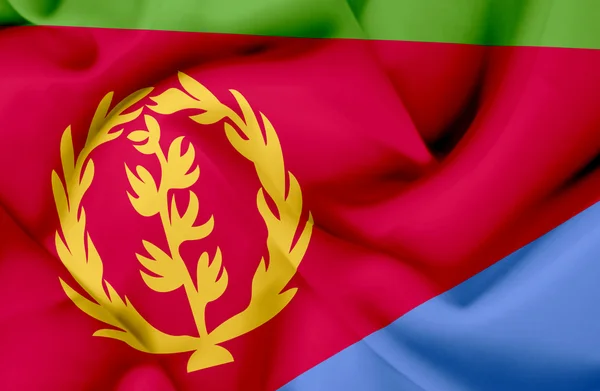 Eritrea waving flag — Stock Photo, Image