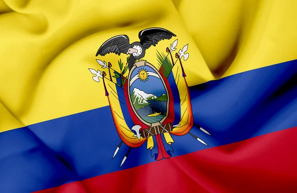 Ecuador waving flag — Stock Photo, Image