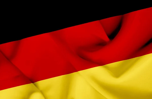 Alemania ondeando bandera — Foto de Stock