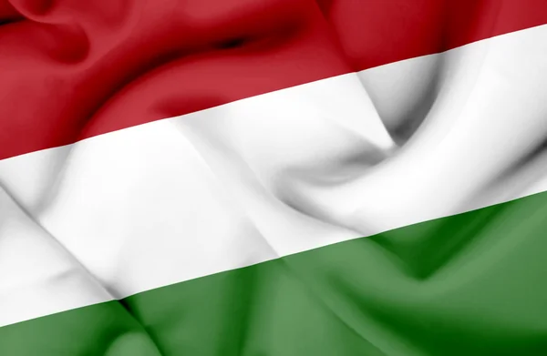 Hungary waving flag — Stock Photo, Image