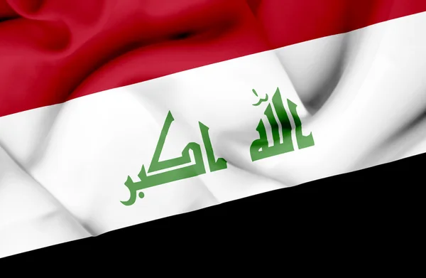 Iraq sventola bandiera — Foto Stock