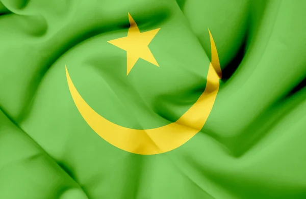 Mauritania waving flag — Stockfoto