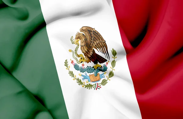 Wapperende vlag van Mexico — Stockfoto